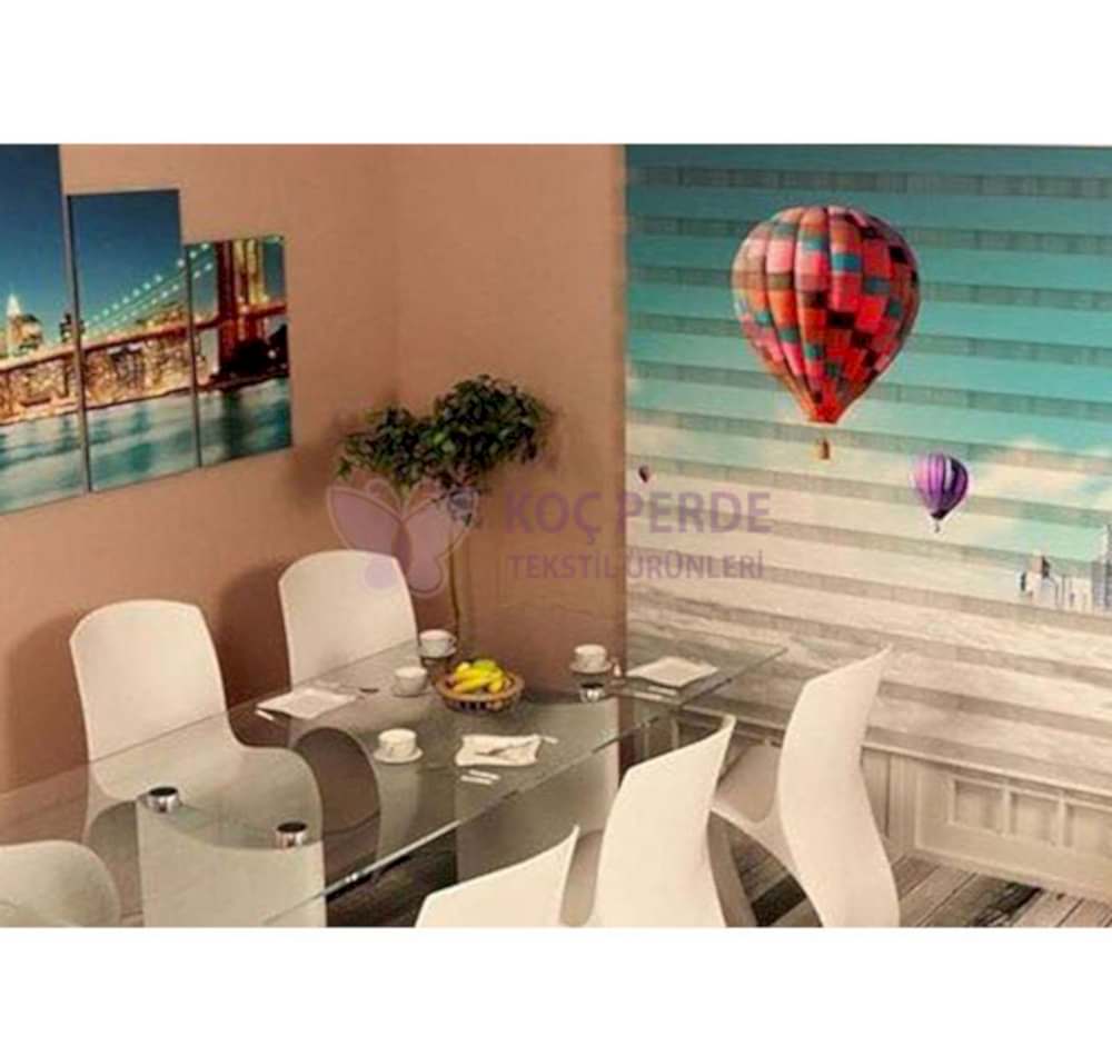 Dijital Baskı Zebra Perde 15