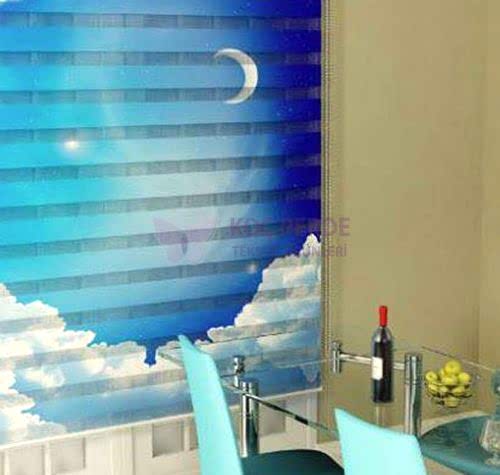 Dijital Baskı Zebra Perde 3