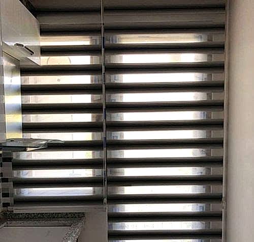 Yatay Zebra Mutfak Perdesi