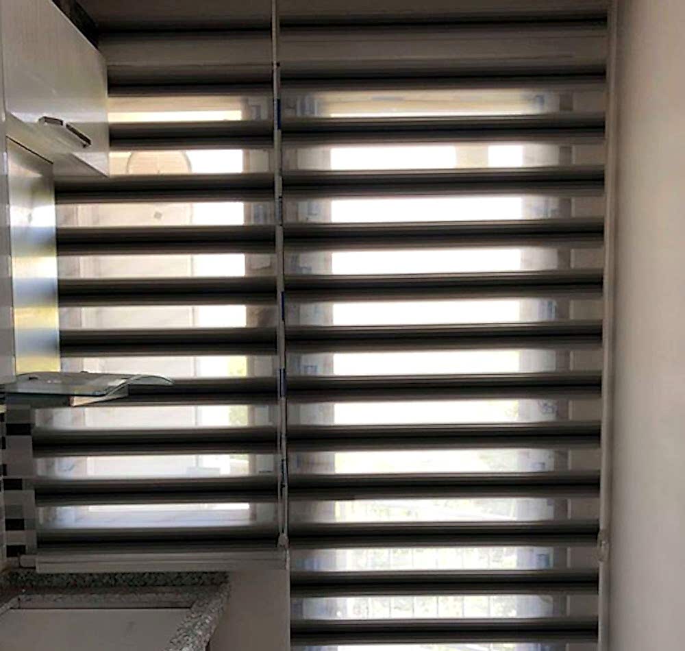 Yatay Zebra Mutfak Perdesi